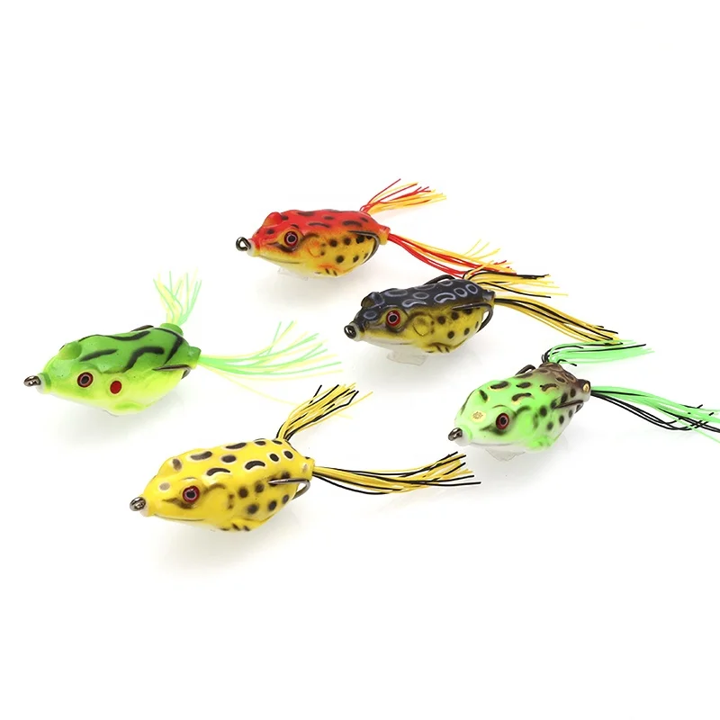 Soft Plastic Frog Lure Scum Frog Weedless Super Soft Lures Double