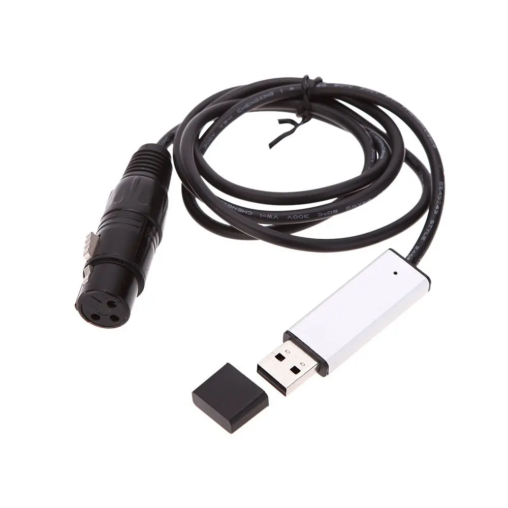 USB to DMX Interface Adapter Cable Stage Light PC DMX512 Controller Dimmer  DMX.