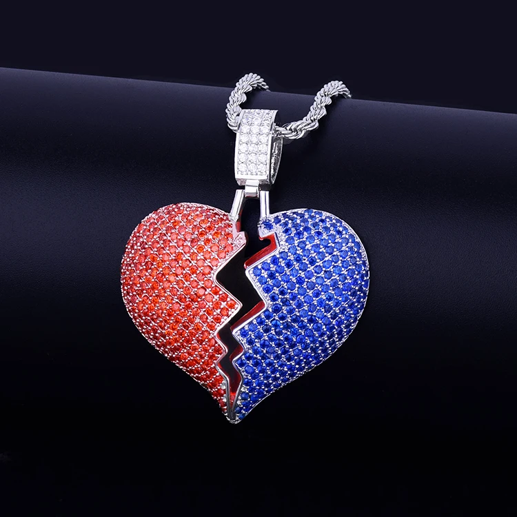 broken heart tennis chain