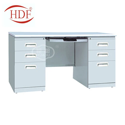 Металлическая рама двухсторонние ящики офисные стоячие компьютерные столы с блокировочными