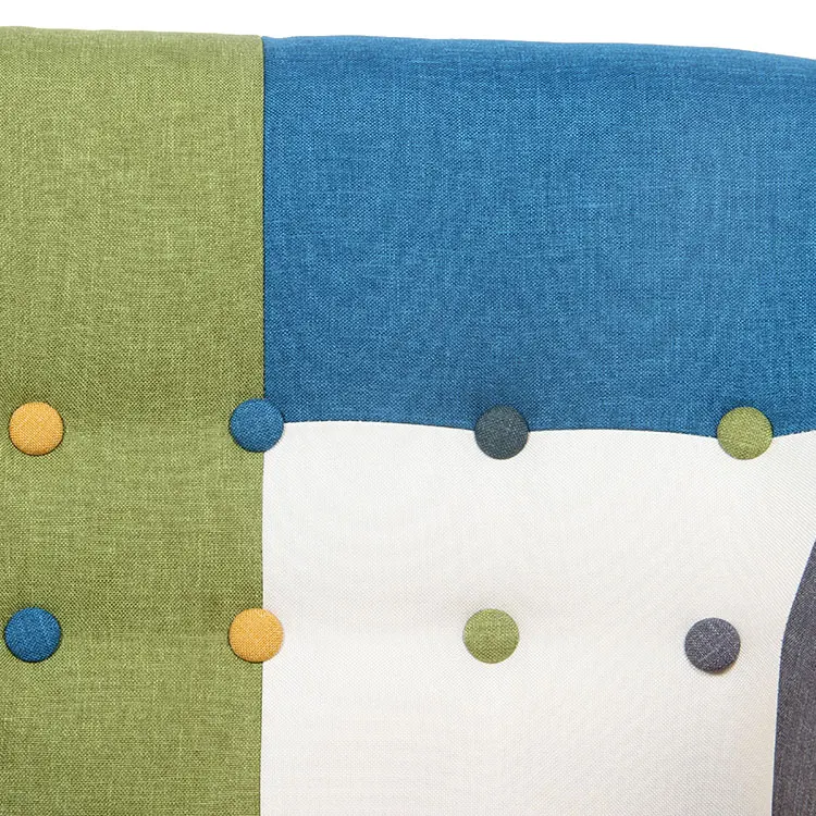 Modern Living Room Simple Design Upholstered Luxury Colorful Patchwork Retro Chairs for Hotel Furniture