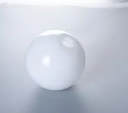 Пользовательский матовый боросиликатный стеклянный круглый шариковый колпачок лампы с цоколем G9 резьбовой горлышко диаметр 80 мм