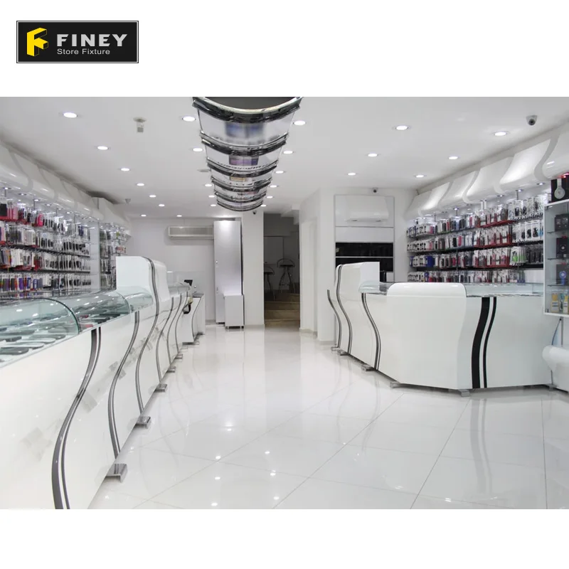 Decoration Design Modern Retail Cell Phone Shop Interior Design for Mobile Phone Accessories