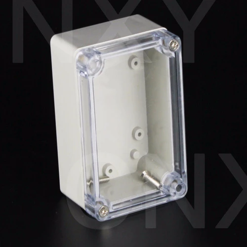 100*68*50mm Small Plastic Junction Box Waterproof Transparent Cover Plastic Antenna Enclosure