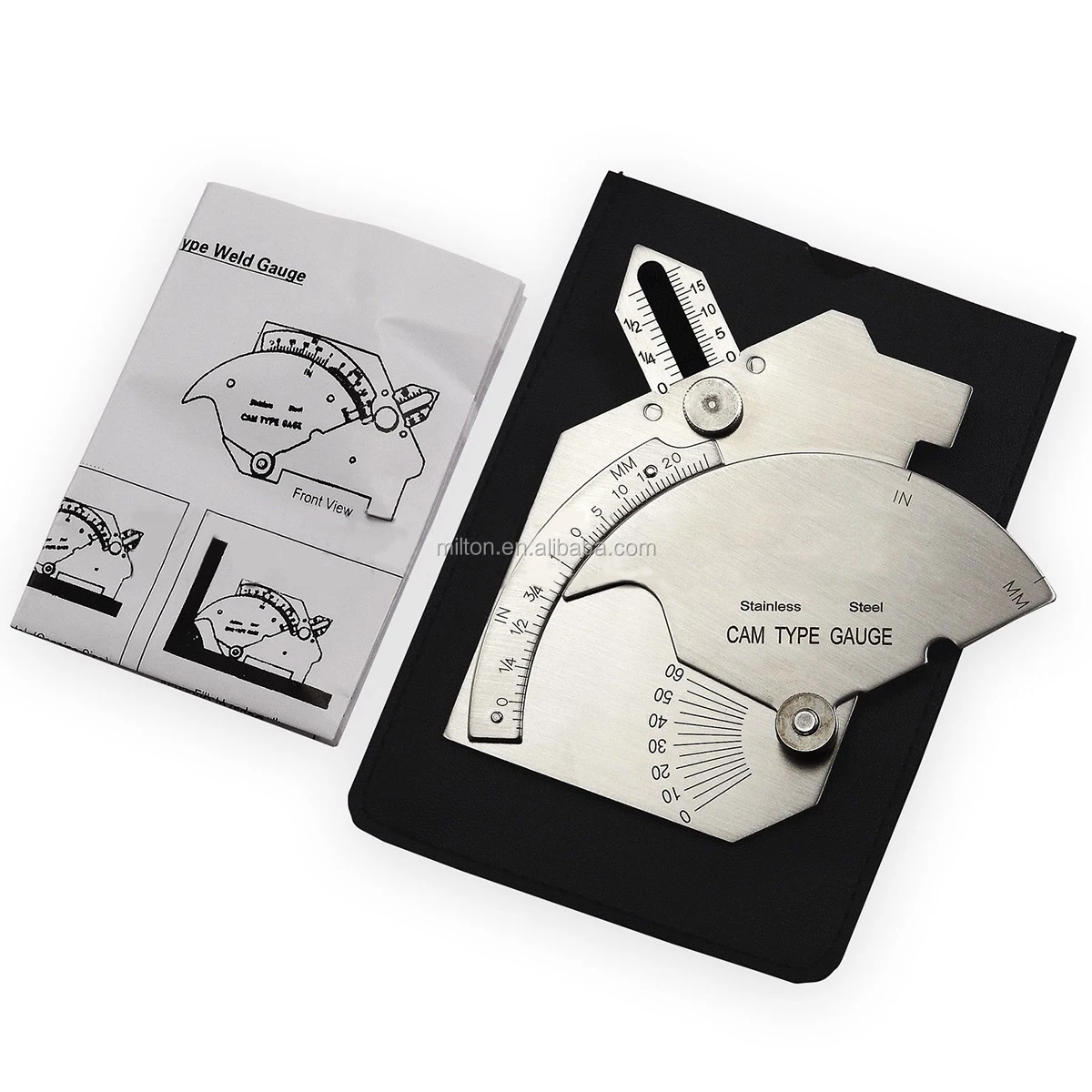 Jauge De Soudure MG-8 En Acier Inox - Règle Inspection Soudures - Mesure Précise - Polie Laser - Pour Professionnels