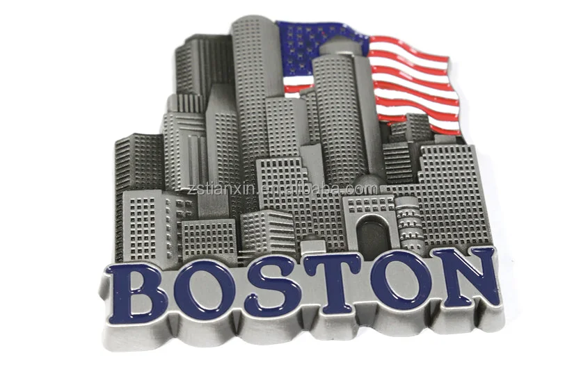 Флаг США Bston сувенирный металлический магнит на холодильник