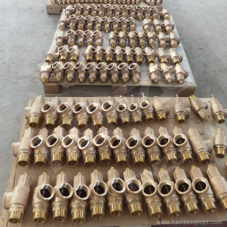 Bronze Threaded BSP or NPT Safety Relief Valve Threaded