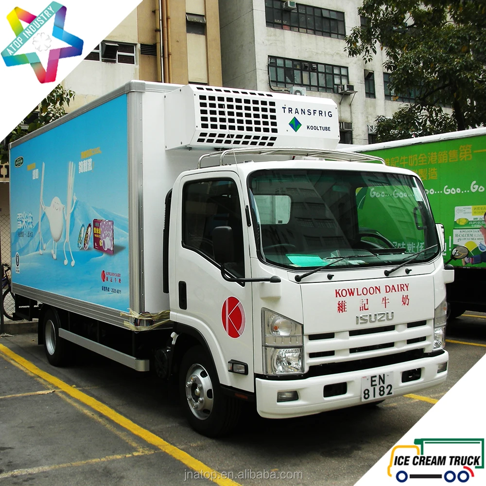 Commercial Ice Cream Truck Freezer with Holdover Plates