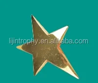 Сувенирный пластиковый Звездный трофей с золотым покрытием на заказ