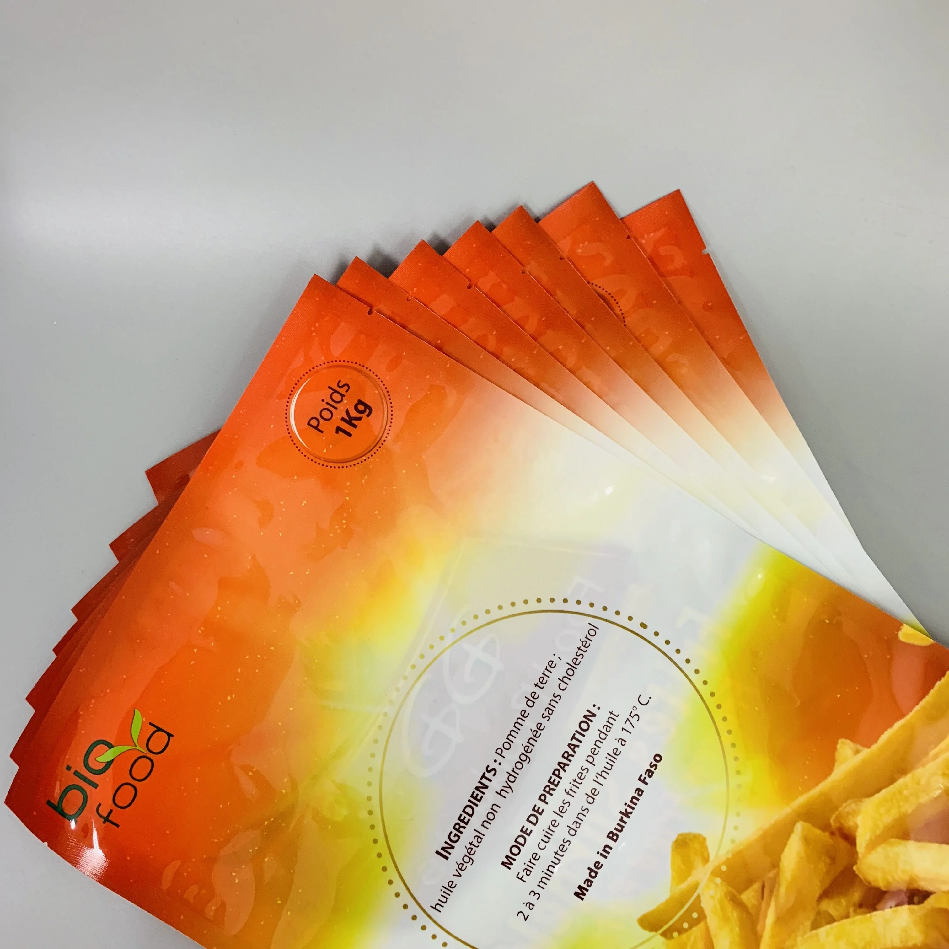 Buy Wholesale China Custom Printed Plastic French Fries Packaging Bags  Chips Packet Packaging Pouch & French Fries Packaging Bags at USD 0.08