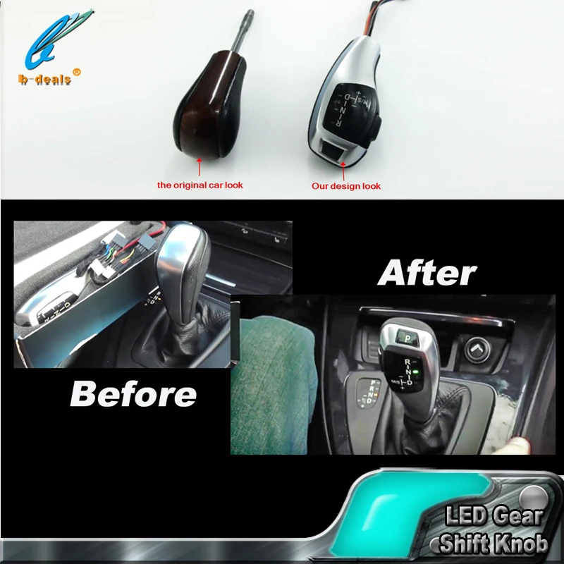 LED Gear Shift Knob For BMW E39 E53 E46 E60 E63 E90 E92 E93 E87