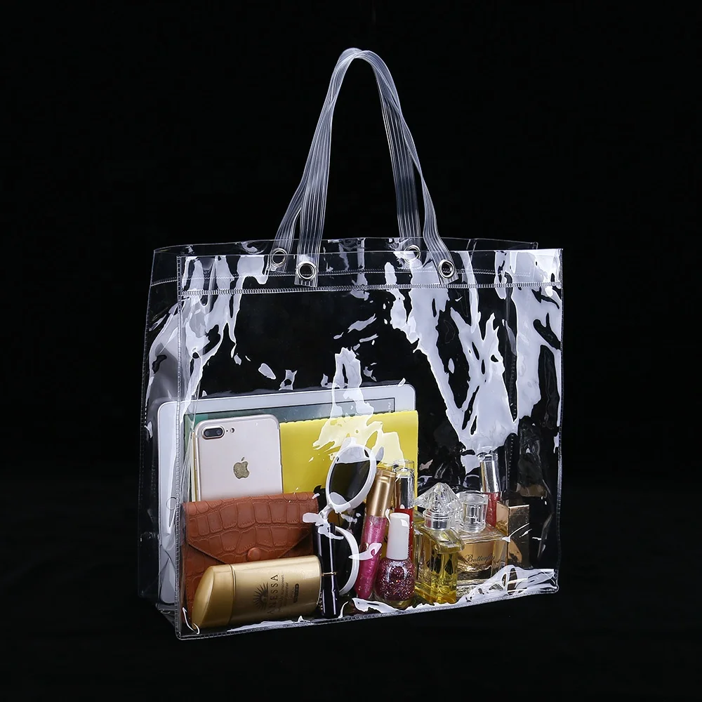 clear plastic shopping bolsas