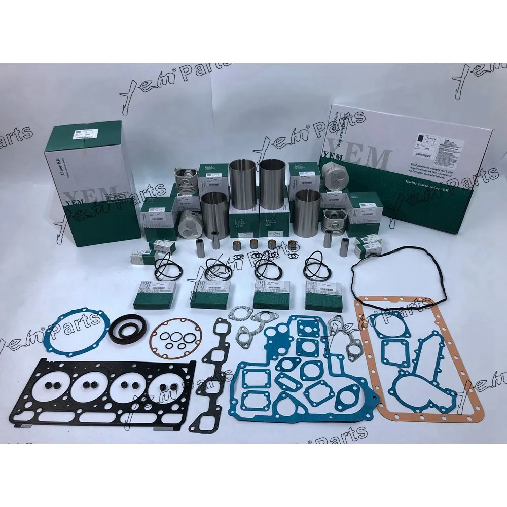 For KUBOTA V2203 V2403 Piston Ring Kit Engine Overhaul Gasket Kit