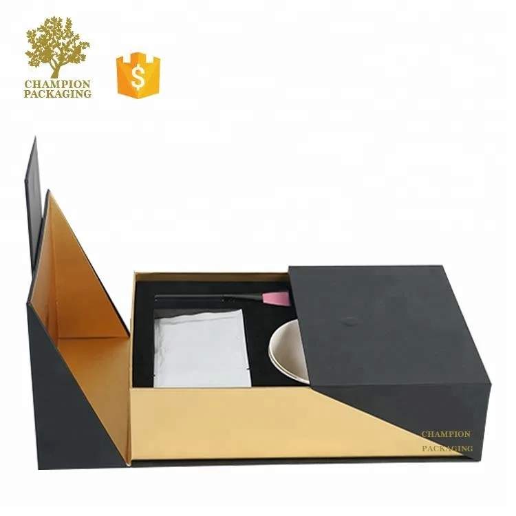 Unique Design Premium Custom Black Matt Lamination Perfume Samples Black Box Packaging Boxes