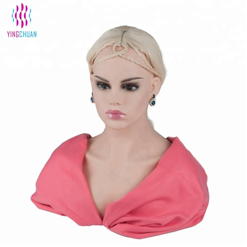 Big Breast Half Body Female Mannequin Head With Shoulders Buy Female Mannequin Headmannequin 5057