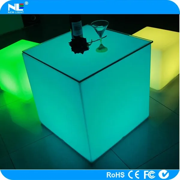 Перезаряжаемые 3D Пластиковые СИД растет свет бар кубик сиденье