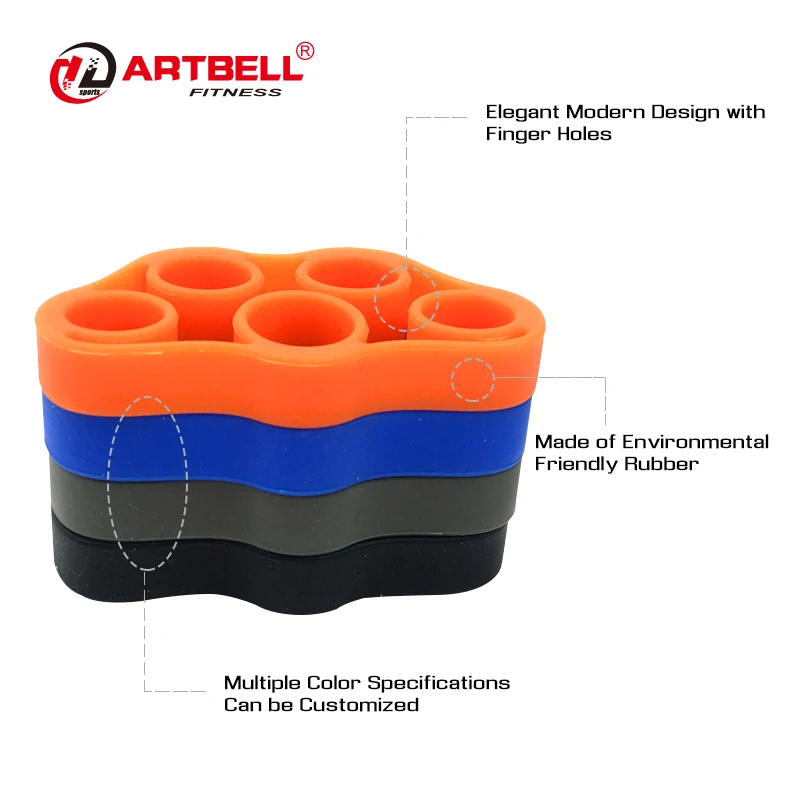 
Силиконовый растягиватель пальцев, тренажер для пальцев, эспандер с различной прочностью, ручной захват, набор прочности для запястий 