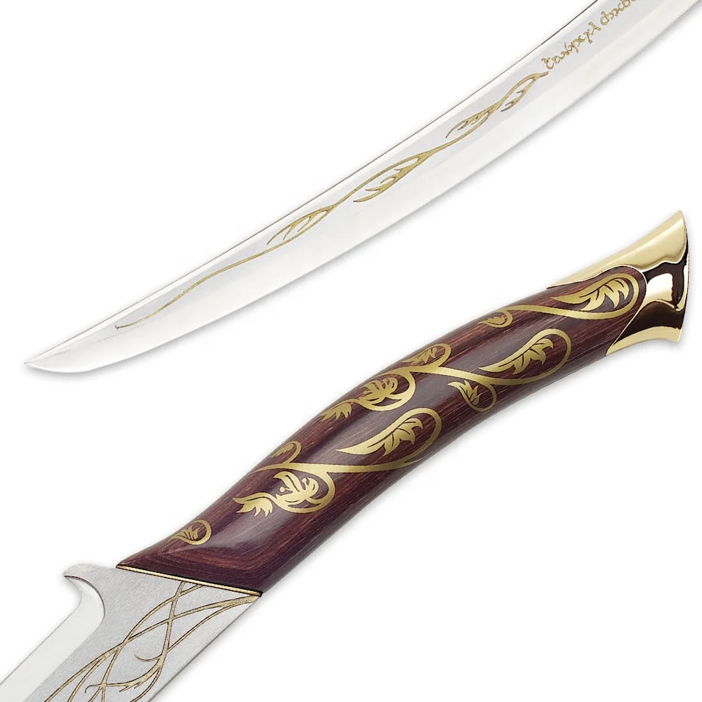 100cm Lord of the Rings Elven Warrior Arwen Hadhafang Sword Sheath Metal Cosplay Replica Non-Functional Toy Movie Props Weapons