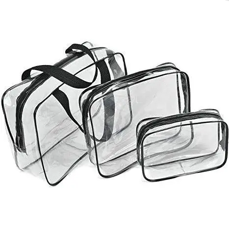 3 In 1 Clear Pvc Travel Toiletry Makeup 