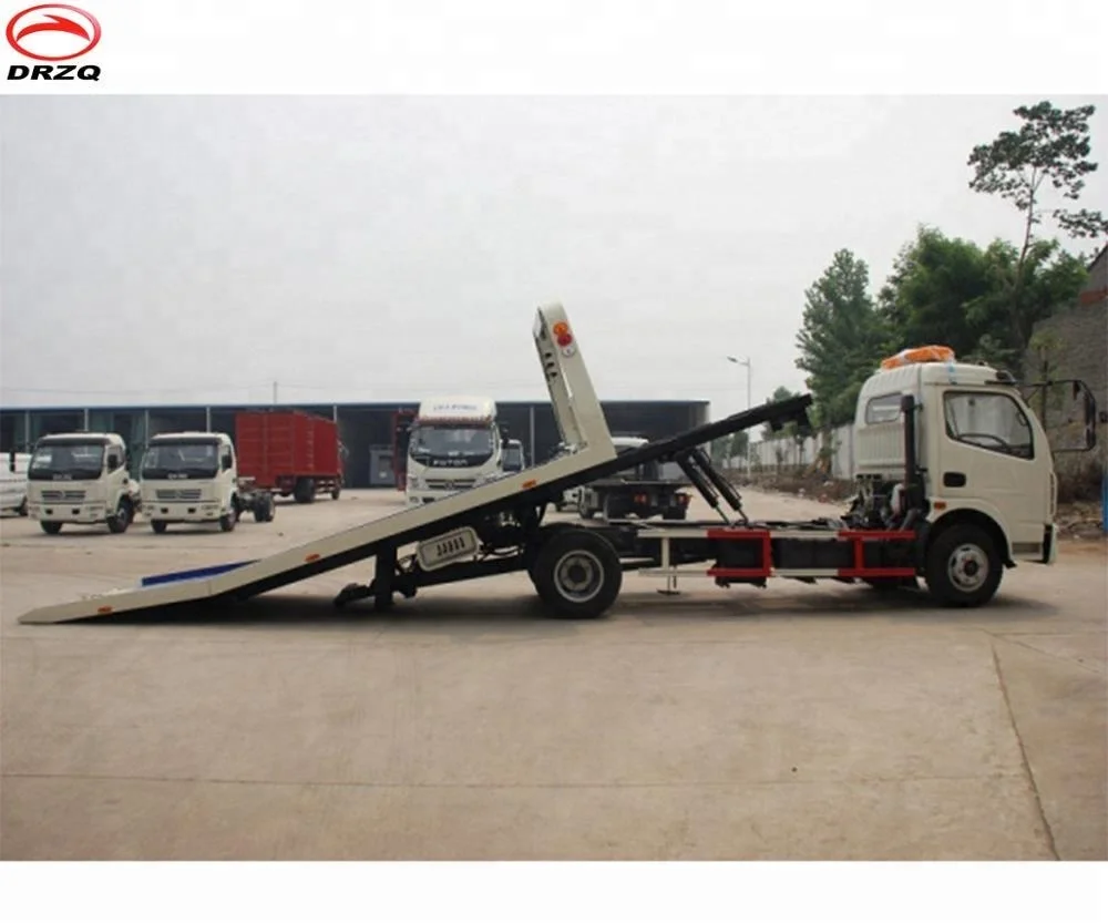 Flatbed Wrecker 4*2 Dongfeng Rollback Truck For Sale