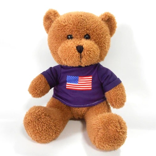 
Оптовая продажа, миниатюрный милый плюшевый мишка 15 см с моим логотипом 