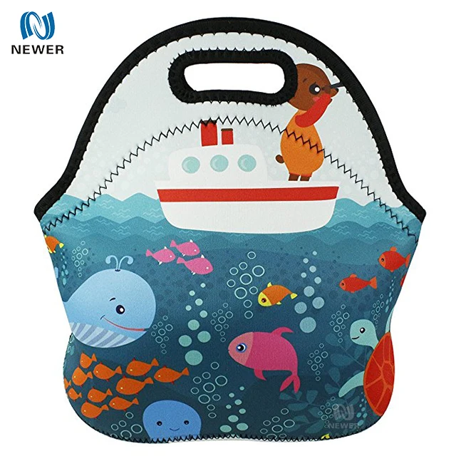 Оптовая продажа, Высококачественная водонепроницаемая изолированная неопреновая сумка-тоут для ланча с ручкой