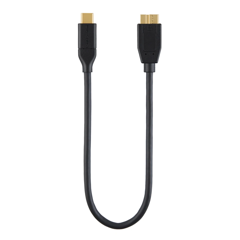 Cavo USB 3.1 Micro-B A USB-C 3 Piedi | Connettori Dorati Esterno HD