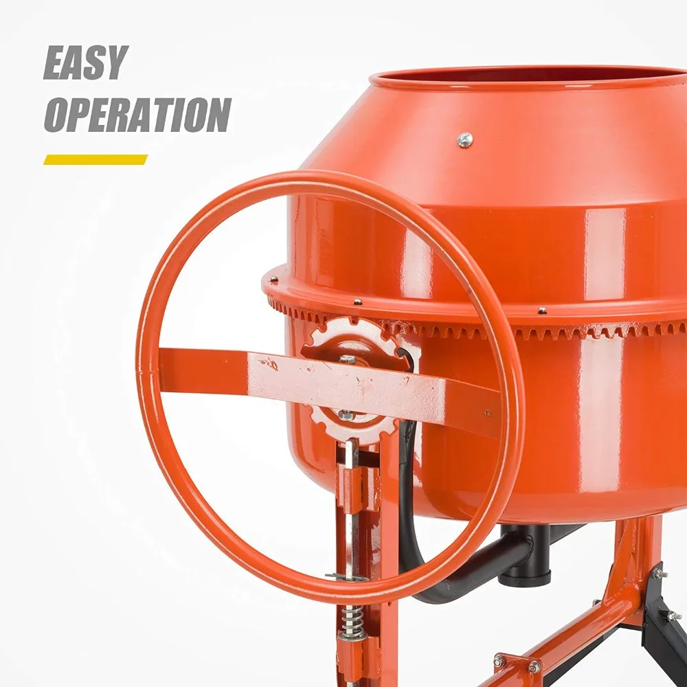 160l Concrete Cement Mixer Mortar Portable Electric Concrete Mixer