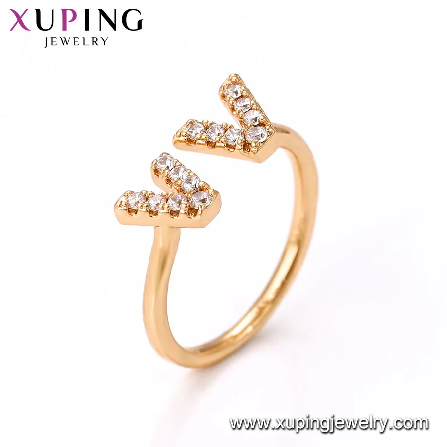 Shop Our 15018 Double V Shape Gold Ring - Perfect for Girls