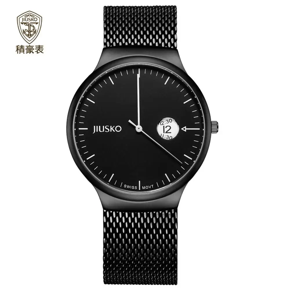 JIUSKO Brand New Arrival 5 Atm Water Resistant Stainless Steel Watch