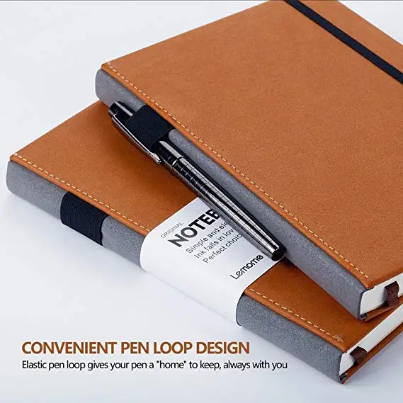 Smooth surface leather portfolio with pen loop file pocket