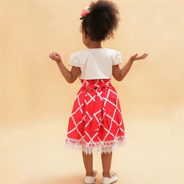 Оптовая продажа; вечерние новейший дизайн; Модное детское кружевное платье для дня рождения