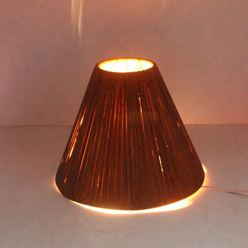 Бамбуковый Плетеный ротанговый потолочный абажур осветительные