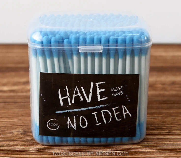 Оптовая продажа Прямая с фабрики одноразовые детские хлопковые палочки двумя