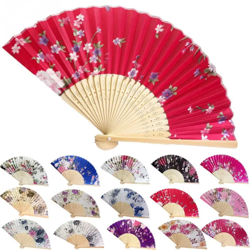 6 PCS Chinese Japanese Bamboo folding Fan HAND FAN  U.S Seller 