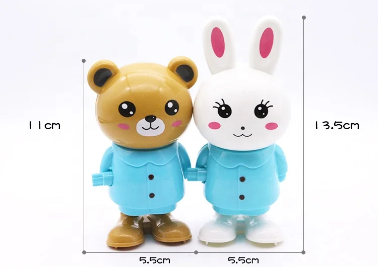 2019 новые рождественские заводные маленькие игрушки Шаньтоу, игрушка-сюрприз с животными, Медведь, Кролик, слон для детей