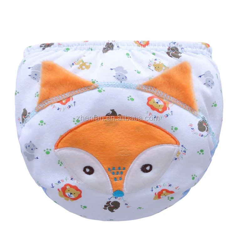 2024 New Design Animal Pattern 3 Layers Waterproof 100%cotton Baby Diaper