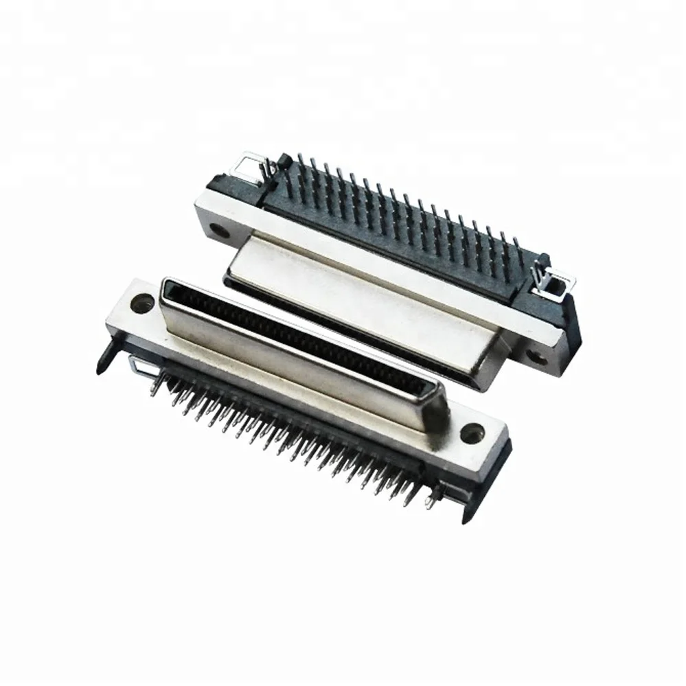 SCSI VHDCI 68P Female Right Angel DIP Connector