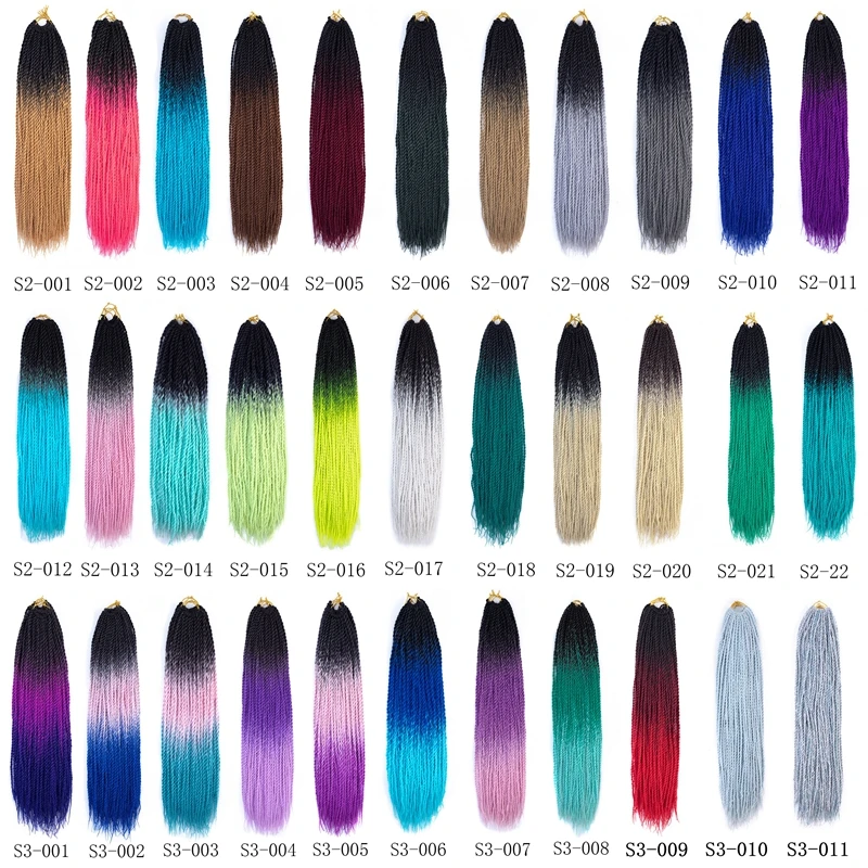 Хит продаж, 24 дюйма, 20 стендов, Омбре, синтетические косички