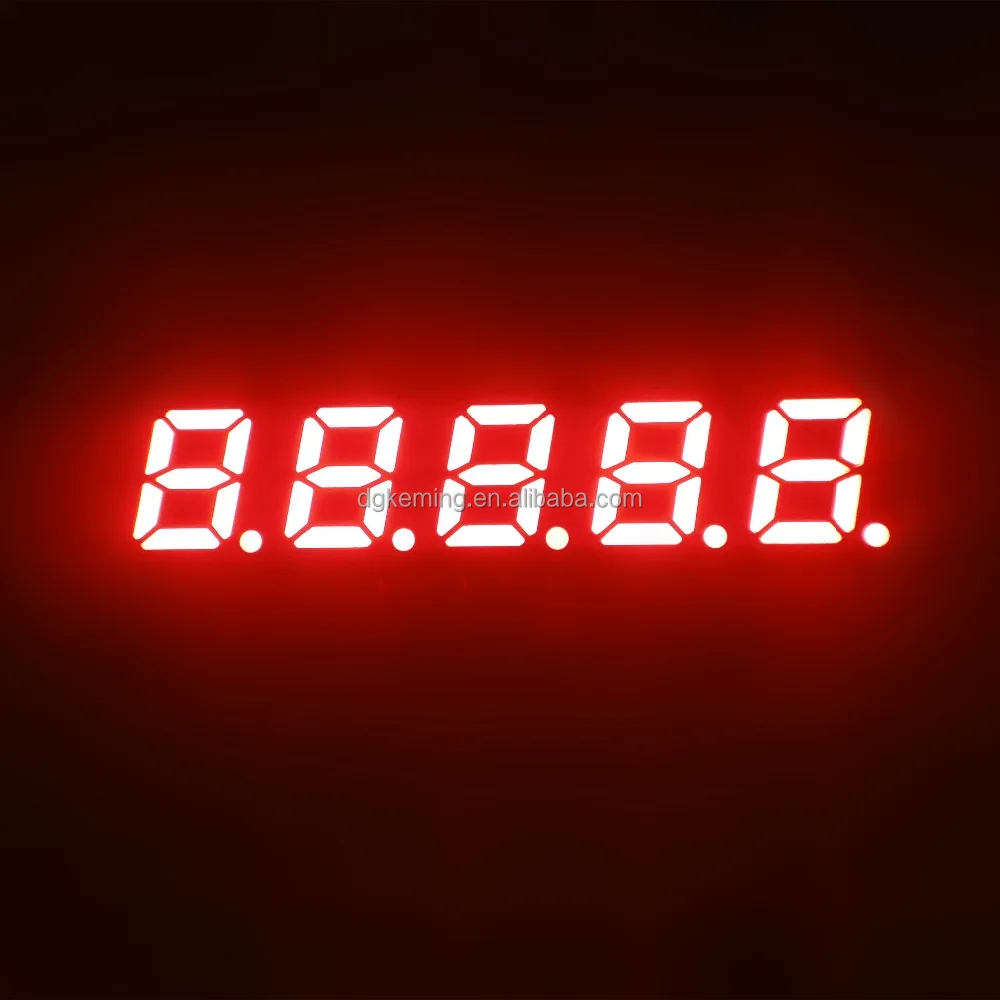 ミニ7セグメントLEDディスプレイ5桁、LED 7セグメントディスプレイ
