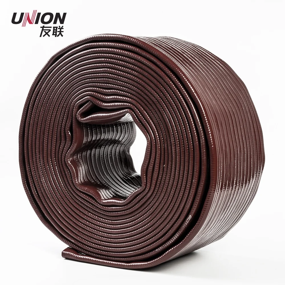 Сельскохозяйственного орошения 2 дюйма PVC плоскоукладываемый шланг водный насос