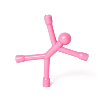 Q-Man Mini Flexible Magnets-Magenta, Pink