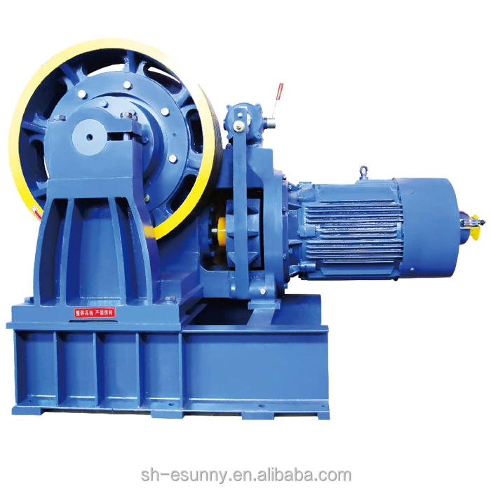 11 kw Loading 100kg Elevator Gear Traction Machine for the Passenger,Freight,Home Elevator Motor