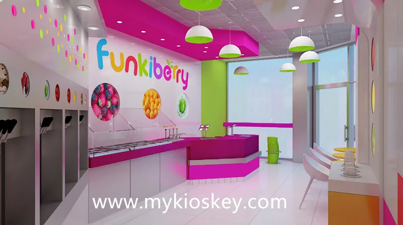 Frozen Yogurt Shop Interior Design