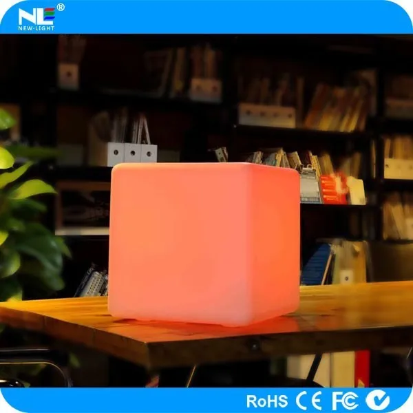 Перезаряжаемые 3D Пластиковые СИД растет свет бар кубик сиденье