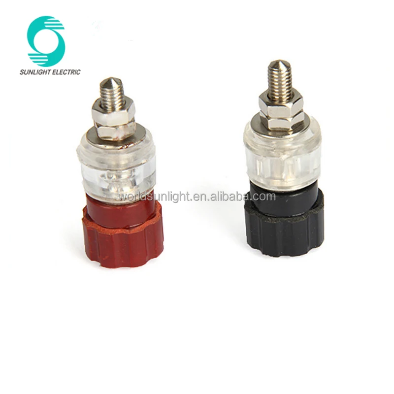 
 JS-999A 5 мм нить цвета: черный, красный, аудио динамик зажимный винт клеммный блок разъем  