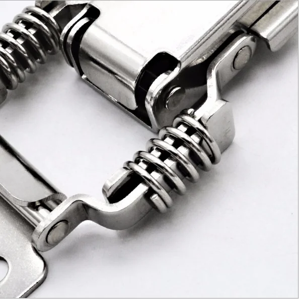 WMYCONGCONG 4 Pack 304 Stainless Steel Spring Loaded Toggle Latch Clamp Clip With Lock Ring 112mm Length Case Box Clasp Buckle Chest Catches Hasps For Toolbox Trunk Wooden Case Box Chest WMYCONGCONG 4 Pack 304 Stainless Steel Spring Loaded Toggle Latch Clamp Clip With Lock Ring 112mm Length Case Box Clasp Buckle Chest Catches Hasps For Toolbox Trunk Wooden Case Box Chest