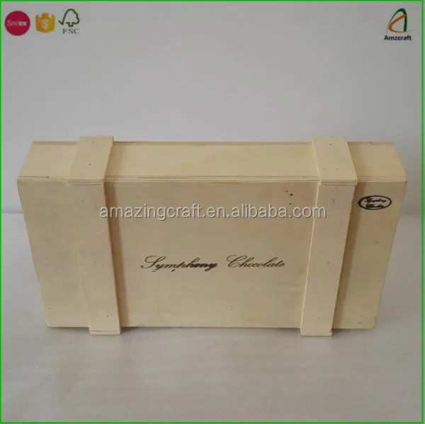 Оптовая продажа деревянных шоколадных коробок с индивидуальным логотипом