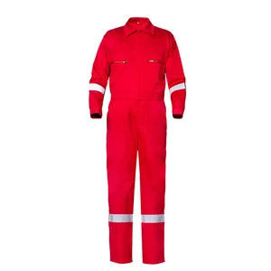 OEM Advanced Cotton  FR Coverall with Reflective Tape Hiv Orange Yellow Flame Retardant