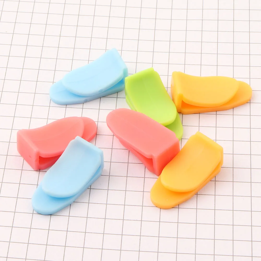 Factory Direct Sales  Plastic Buckle Paper Clips Colorful Memo Clips for Children